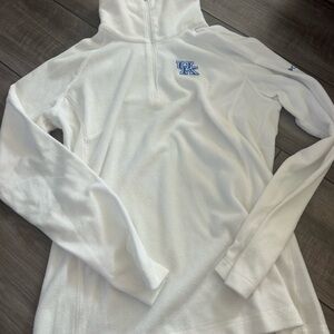 Columbia Women's White Hoodie with university of Kentucky logo